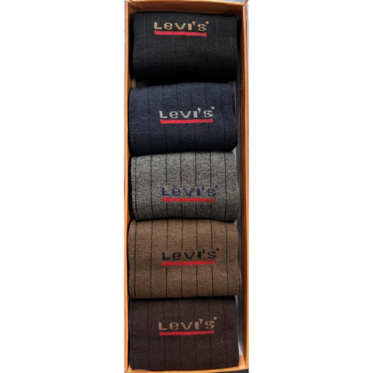 Premium Levis Full Length Socks (Pack of 5)